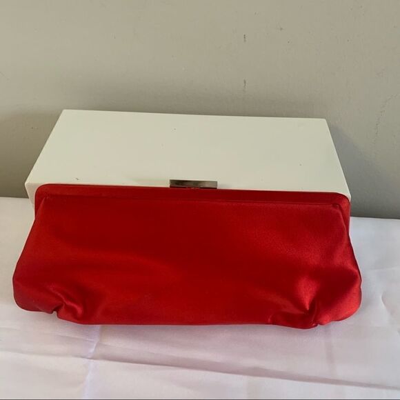 Tiffany & Co. Holly Satin Clutch - Red - Picture 1 of 11